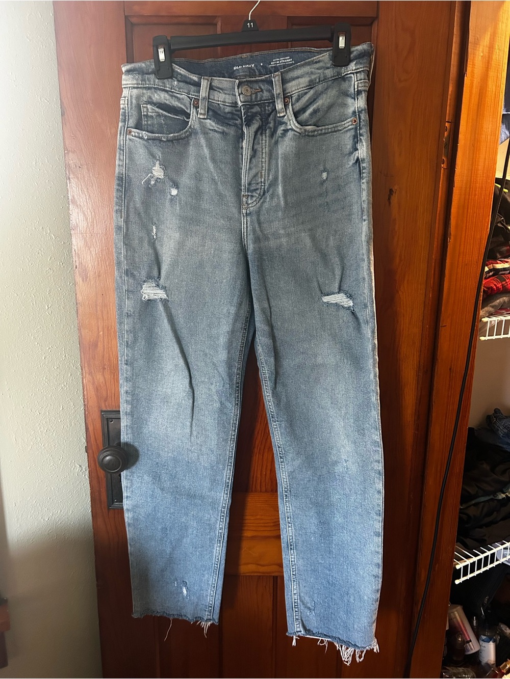 Old Navy Light Blue High-Rise Straight Jeans